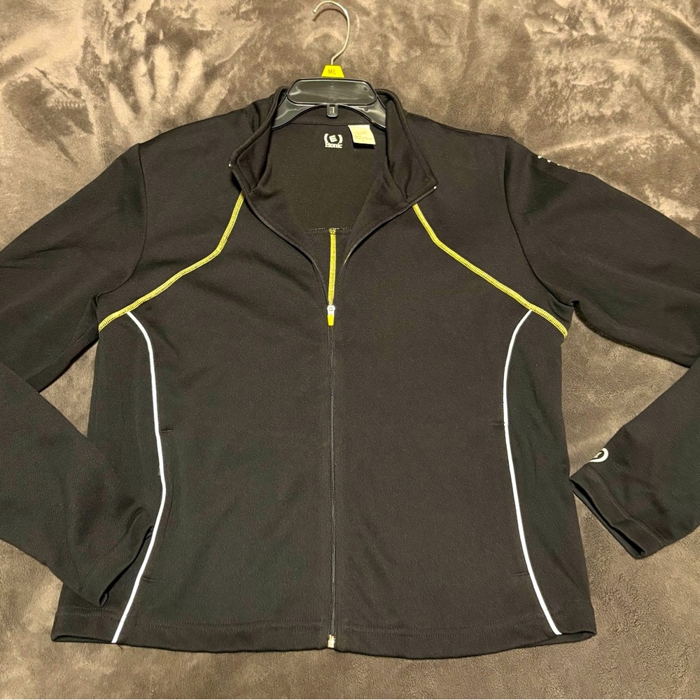 Russell Athletic Women’s Black Yoga Track Jacket Size L